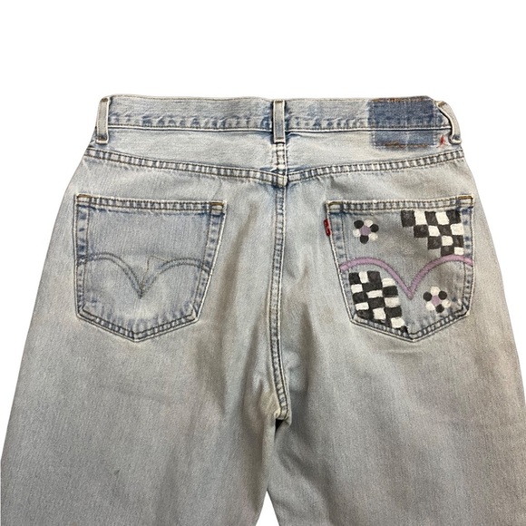 Levi’s 550 relaxed fit jeans (back pocket personalized) high waist size 32 - Picture 4 of 12